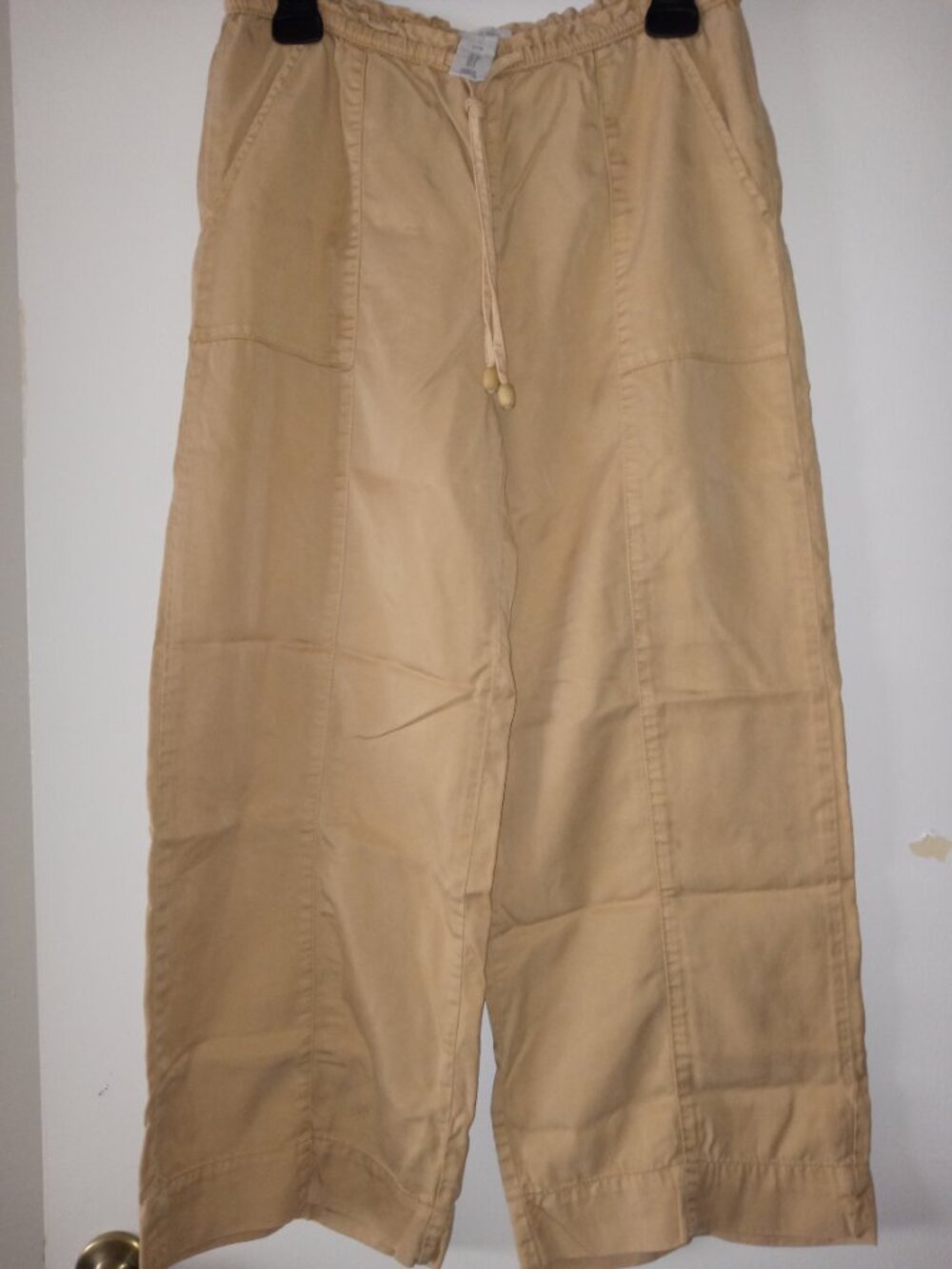 JOIE elastic waist ~ drawstring wide leg pants ~ washed but unworn - comfortable